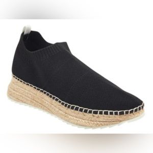MARC FISHER Jae Espadrille Sneaker Black 9.5 NEW IN BOX